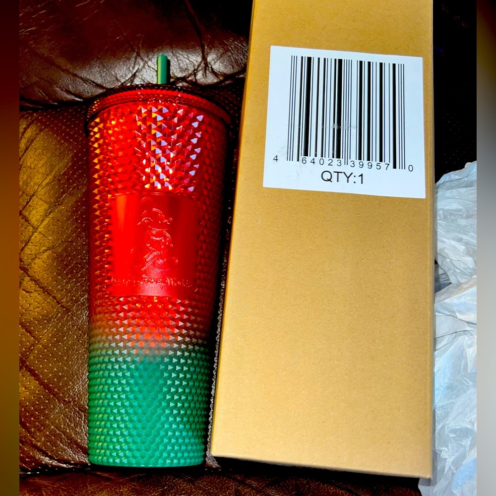 Starbucks studded limited edition 50th Walt Disney World anniversary tumbler.